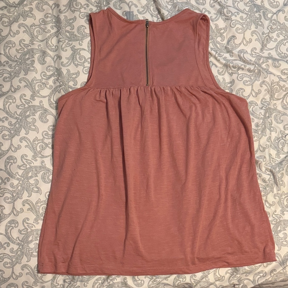 Vanity Mauve Crochet Detail Tank Top - Picture 4 of 4